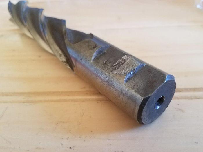 Used Hertel 1" HSS End Mill Lead: 5.340, Non-Thru Bore & Non-Center Cutting