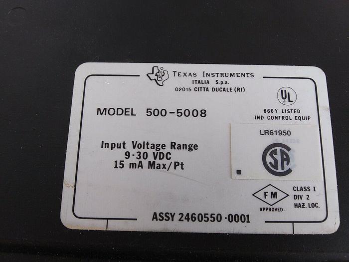 Used Texas Instruments 500-5008 24VDC Input Module