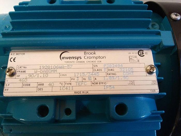 Brook Crompton 1928106WA-57 Electric Motor