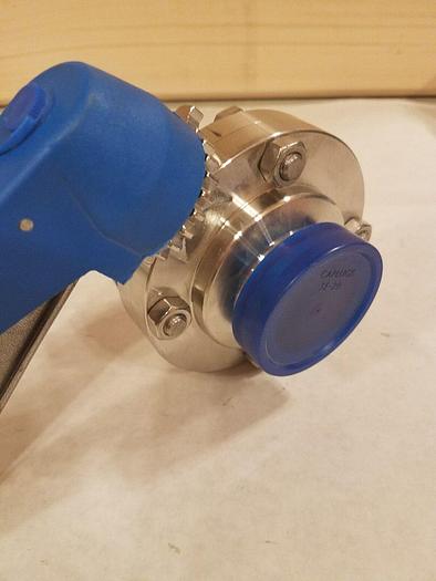 Used Jensen 316L 1 1/2" Hand Lever Butterfly Sanitart Valve, 57191 DN PN10