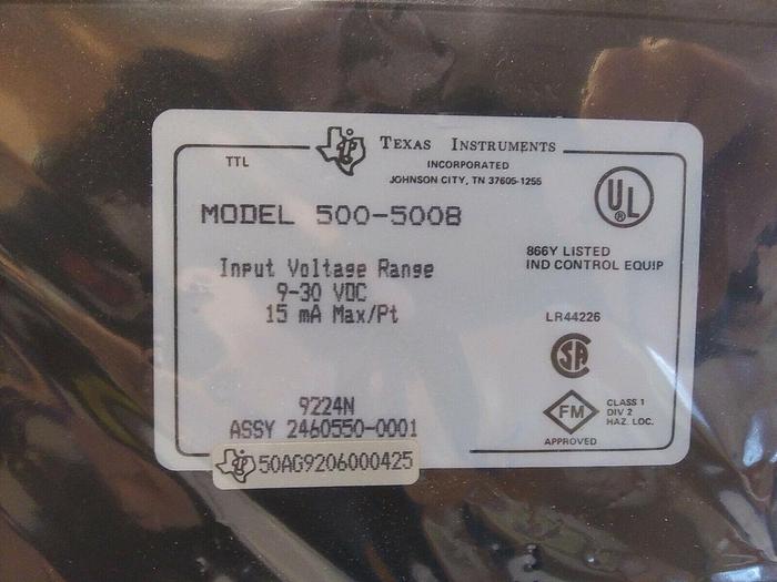Texas Instruments 500-5008 Input Module