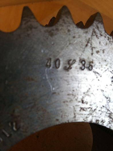 Used 40L36 Triple Roller Chain Sprocket Unbranded