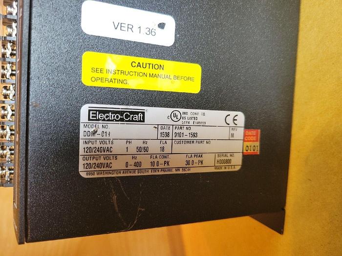 Used Electro-Craft BRU-Series DDM-C19, 9101-1593