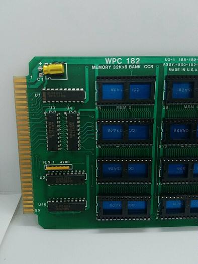Web Printing WPC 182 - 800-182-00, 185-182-00 Memory Bank CCR PCB