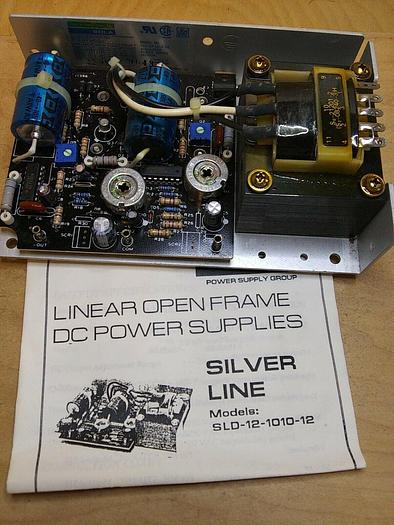 SOLA SLD-12-1010-12 Linear Open Frame DC Power Supply Silver Line
