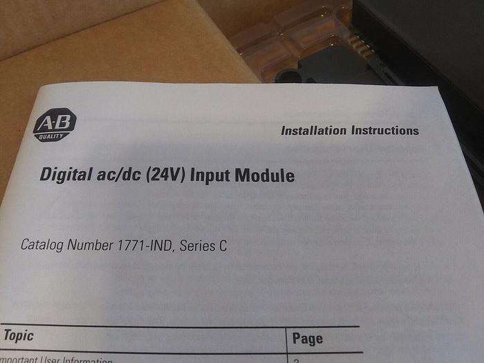 Allen-Bradley 1771IND Digital Input Module