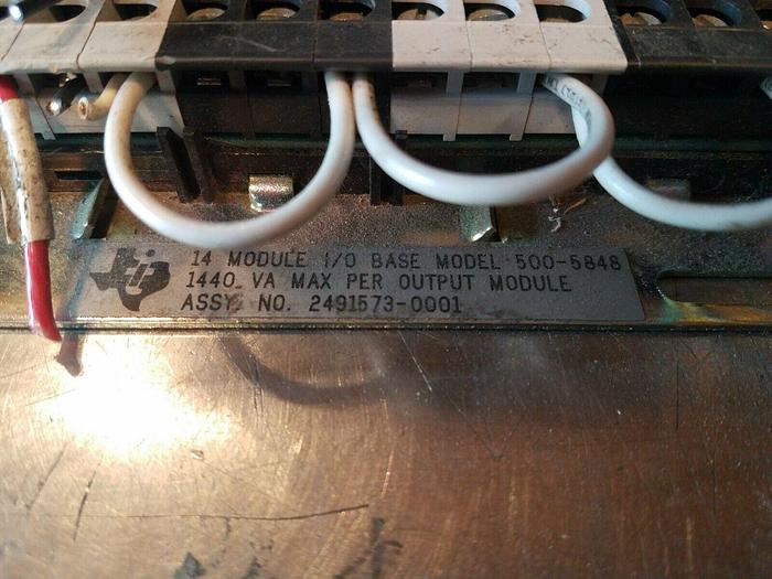 Used Texas Instrument I/O Base 500-5848 With Card 500-5047 & 500-5001