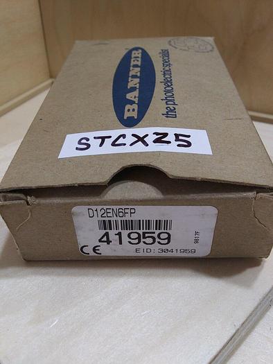 Banner D12EN6FP Teach Mode Fiber Optic Sensor