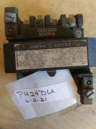 Used GE CR360L302**AAZ Lighting Contactor 30 amp 2 Pole