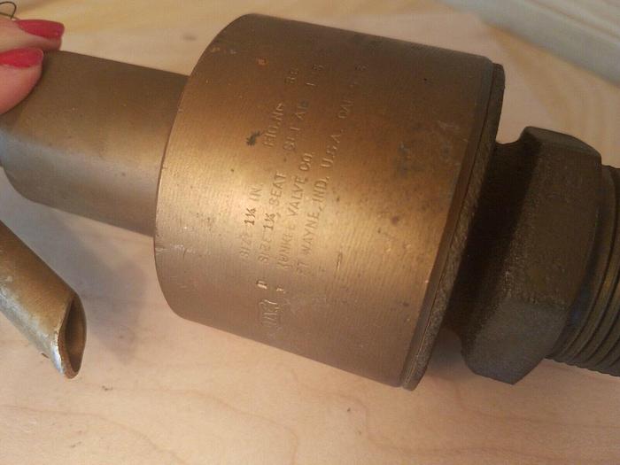 Kunkle Valve No. 86 1-1/4" Size, 1-1/4" Seat, 125 BS