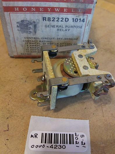 Honeywell R822D 1014 General Purpose Relay DPDT