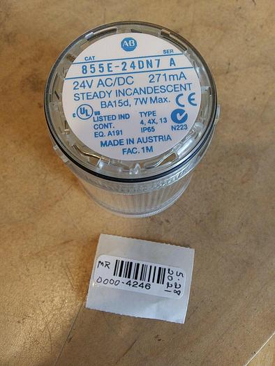 Allen Bradley 855E-24DN7 Steady Incandescent Light White