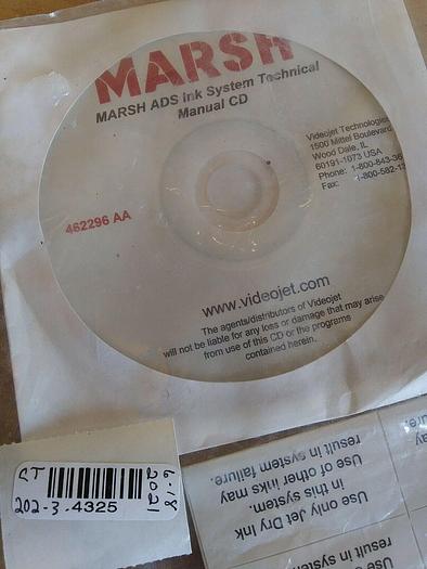 Marsh ADS Ink System Technical Manual CD