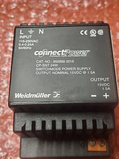 Used Connect power 992889 0015 cp-snt 24v
