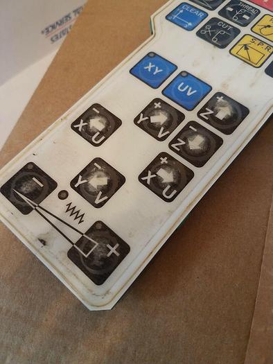 Used 135011391 EDM Wire Remote Control Front Panel