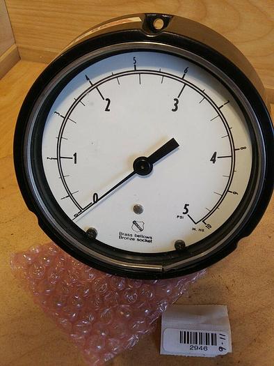 Ashcroft 45 1188A General Service Gauge 4 1/2" *0-5psi