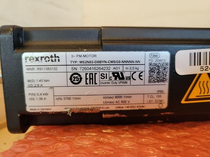 Used Rexroth R911383132