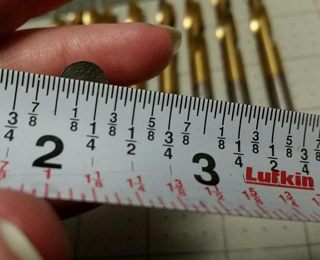 TICN Coated Drills QTY 10, #P Size, 3" Length - Mill Drill Lathe