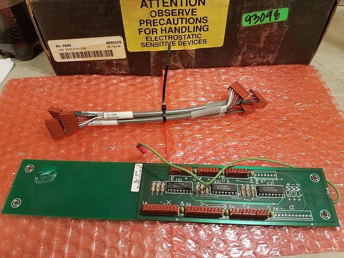 Used HAAS 93-0989 Line Receiver CCA - CNC Spare Lathe Electrical Automation Unit