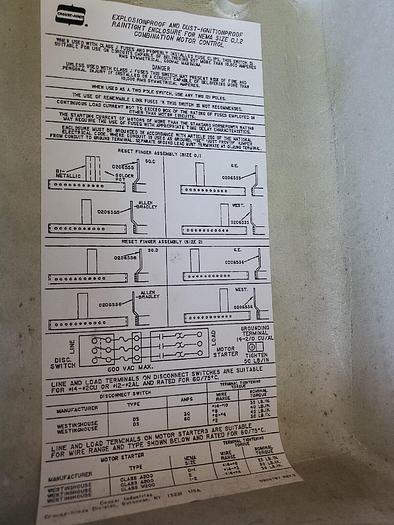 Used Cooper Crouse Hinds EBMCOFD EBMC WFD30J36 W643 W/FH36