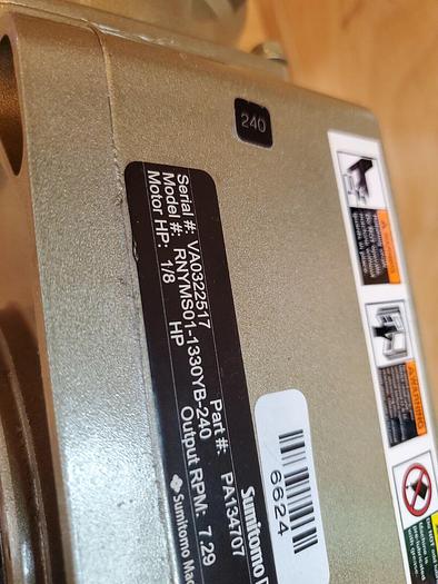 Used Sumitomo SM-CYCLO PA134707, RNYMS01-1330YB-240