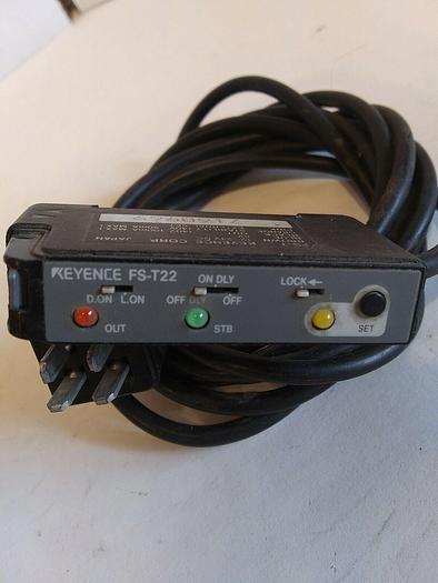 Used Keyence FS-T22 Fiber Optic Sensor