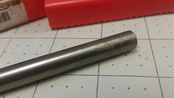 Used Accupro 87810073 Carbide 2FL End Mill - 3/8 x 3/8 x 1-1/2 x 6 OAL