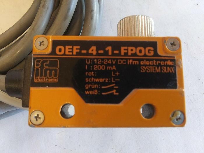 Used IFM Electronics OEF-4-1-FPOG Photoelectric Sensor