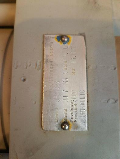 Used JB2HS23 Hydraulic Piston, 4.0 Bore 3000 Envelope Pressure