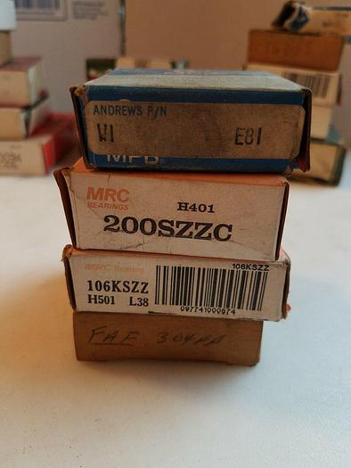 Used Machine Bearings Lot, Fafnir SKF Shuster, Qty 20+ Wholesale