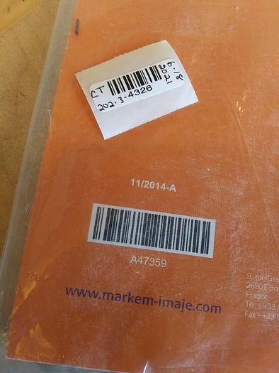 Markem imaje 2200 Wipe 700 Applicator User Manual