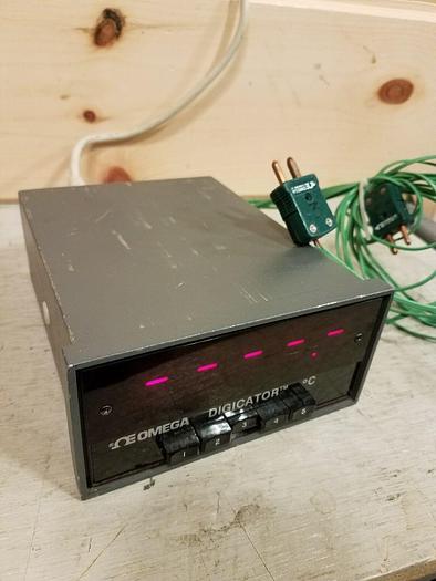 Used Omega Digicator 412B-THC Celcius Temprature Indicator - Used, Powers On