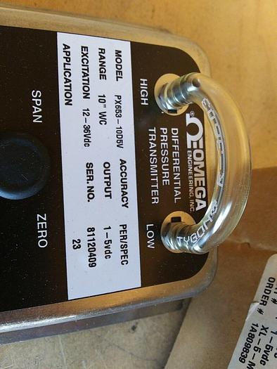 PX653-10D5V Omega Differential Pressure Transmitter 10"WC Range