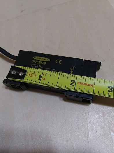 Banner D12EN6FP Teach Mode Fiber Optic Sensor