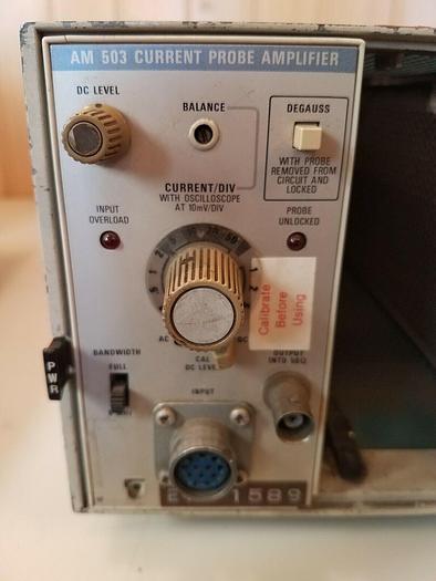 Used Tektronix TM503 Chassis, x2 AM 503 Current Probe Amplifier - USED