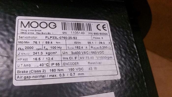 MOOG FLP33L-0760-20-S2 680-50004