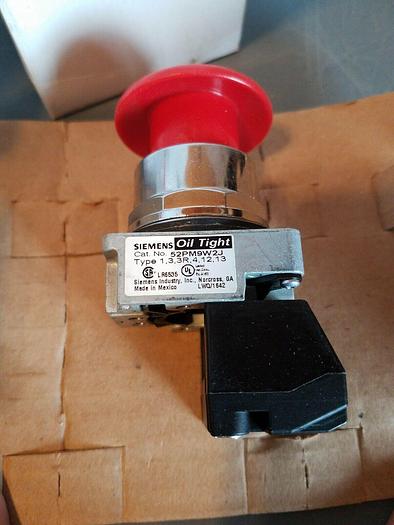Siemens 52PM9W2J Mushroom Operator Red Plastic 1NC 1-3/4"
