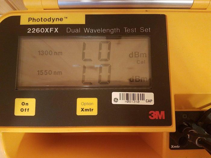 Used 3M Photodyne 2260XFX Dual Wavelength Test Set - Powers On