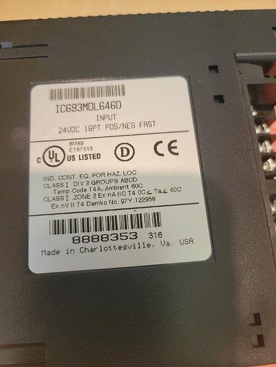 Used GE Fanuc IC693MDL646D Input