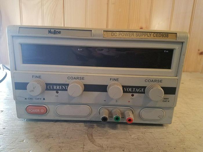 Used Nuline DC Power Supply CED938 - Tested to 24V - Working Condition