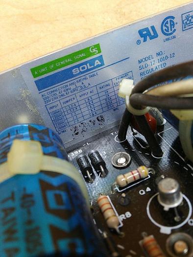 SOLA SLD-12-1010-12 Linear Open Frame DC Power Supply Silver Line