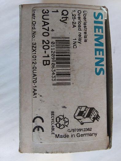 Siemens 3UA7020-1B Overload Relay