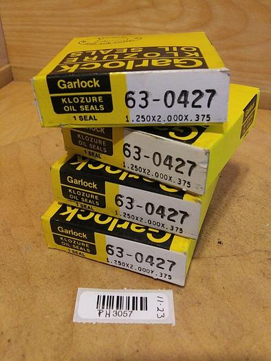 Garlock 63-0427 Oil Seal 1.25x2.000x.375 (Lot of 4)