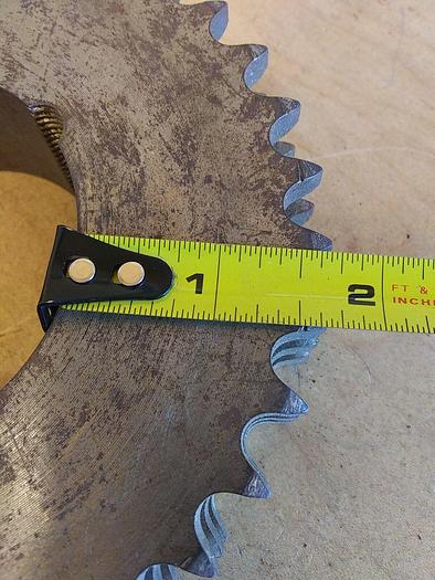 Used 40L36 Triple Roller Chain Sprocket Unbranded