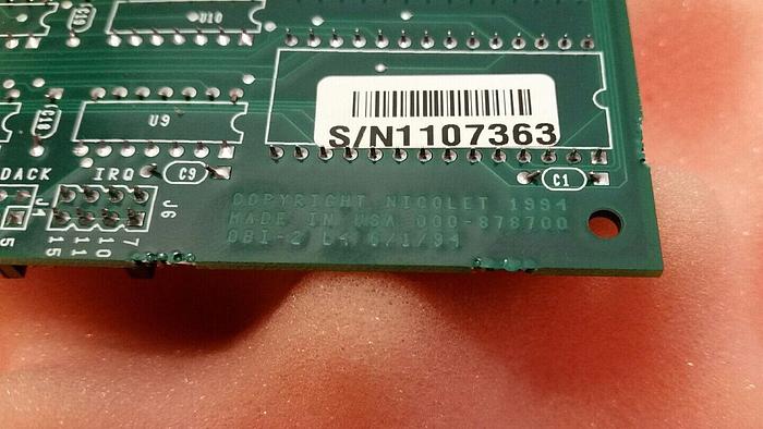 Used Nicolet 000-878700, 050-878700, 0BI-2 410-112500 , 512-043300 Board