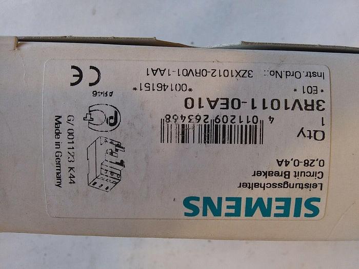 Siemens 3RV1011-0EA10 Circuit Breaker