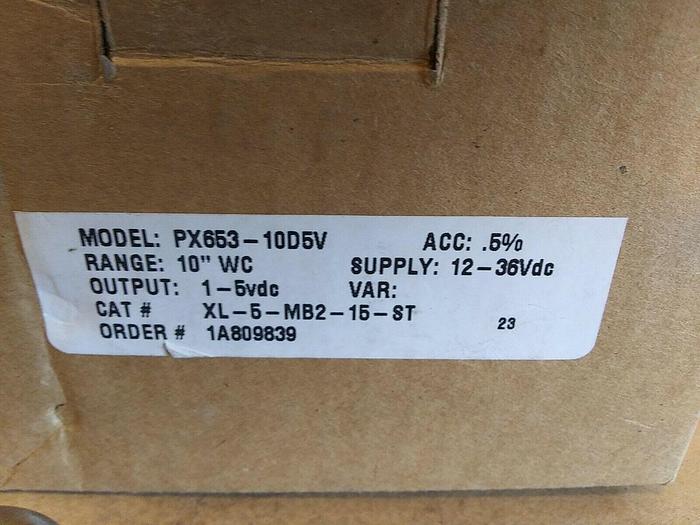 PX653-10D5V Omega Differential Pressure Transmitter 10"WC Range