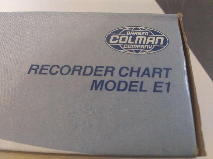 Colman Model E1 Chart Paper (Lot of 4 Rolls)