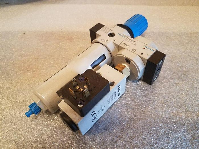 Used FESTO LFR-D-5M-MINI, FRM-D-MINI, PEV-1/4-B-OD - Used, Untested