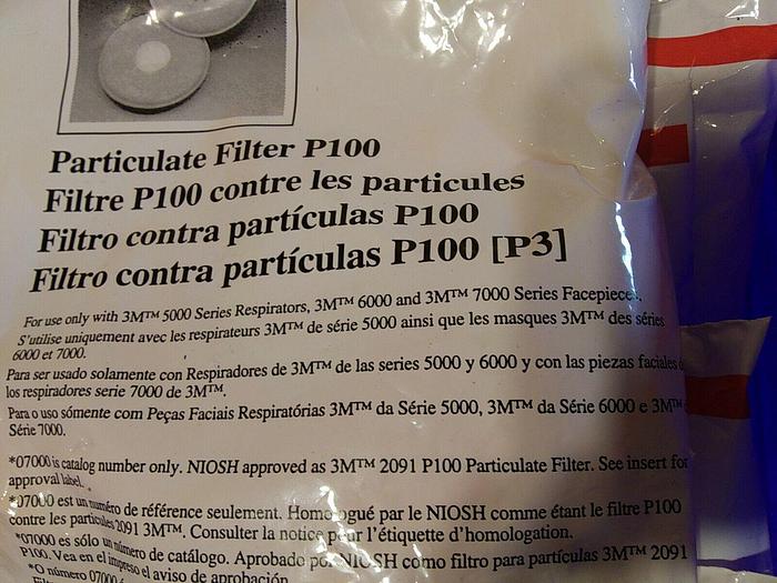 P100 Particulate Filter 3M 2091/07000 (Lot of 8)